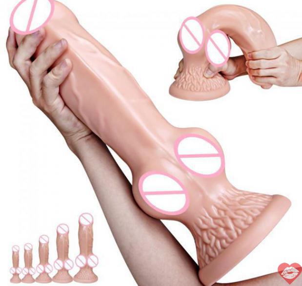 Dương vật giả chó sói size lớn to khủng silicon siêu mềm dính tường